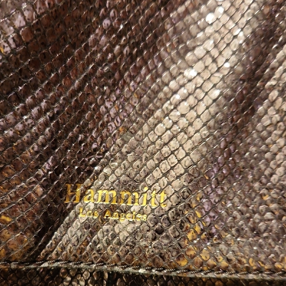 Hammitt Large Montana Snakeskin Metallic Bag. FIRM PRICE! - Picture 2 of 9